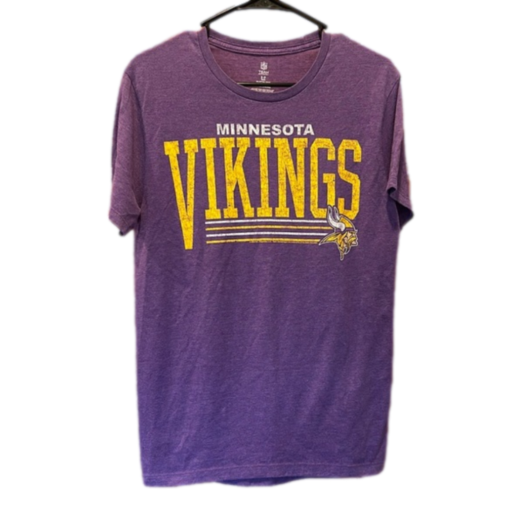 NFL Minnesota Vikings Heathered Purple Men's Graphic T-Shirt Size Small